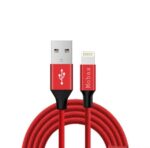 Mobax Cloth Texture Lightning Fast Charge Data Cable 2.4amp