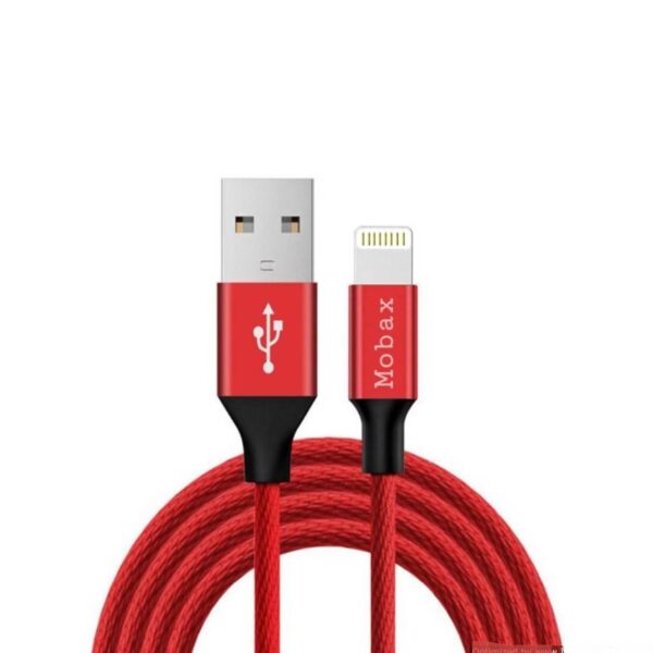 Mobax Cloth Texture Lightning Fast Charge Data Cable 2.4amp