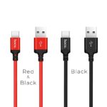 Hoco X14 Times Speed Charging Cable Type-C  2m With Aluminum Alloy Shell And TPE Braid 2A - Image 3