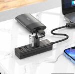 Hoco HB25 USB HUB 4-in-1 USB to USB3.0+USB2.0*3 - Image 2