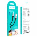 Hoco X72 USB to Lightning Charging Data Cable, 1m, Silicone And Aluminum Alloy, Current Up to 2.4A. - Image 3