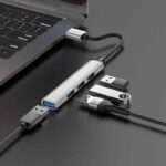 Hoco HB26 4-in-1 Hub USB Male to USB 3.0 Female  Support Up To 1Tb Hard Drive. - Image 3