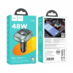 Hoco E76 Car Bluetooth FM Receiver With 48W Charger - Image 3