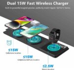 HOCO CQ4 3 in 1 Portable Folding Magnetic Wireless Charger 15W - Image 3