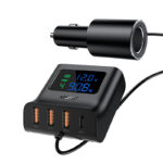 ACEFAST B8 Car Hub Charger With Digital Display.