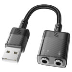 Hoco LS37 2in1 USB to 2 3.5mm Audio Converter