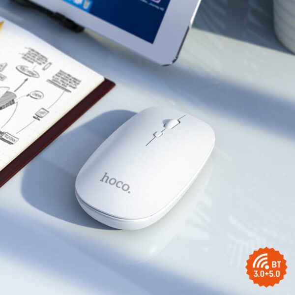 Hoco GM15 Dual-mode Wireless Mouse, 2.4G / BT v3.0 + v5.0 Connection