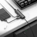 Hoco HB42 USB to 3xUSB A +RJ45 HUB - Image 2