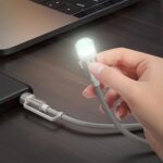 Hoco UA38C USB and USB-C LED Light Adapter Cable with Night Light - Image 2