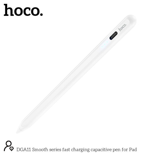 DGA11 Smooth Series Fast Charging Capacitive Pen for iPad