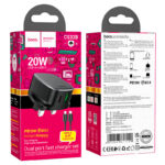 Hoco CS32B Charger PD20W + QC3.0 With cable set Lightning to Type-C - Image 4