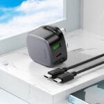 Hoco CS32B Charger PD20W + QC3.0 With cable set Type-C to Type-C - Image 3