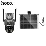 Hoco DI76 Solar Power Dual-Lens Smart Surveillance Camera