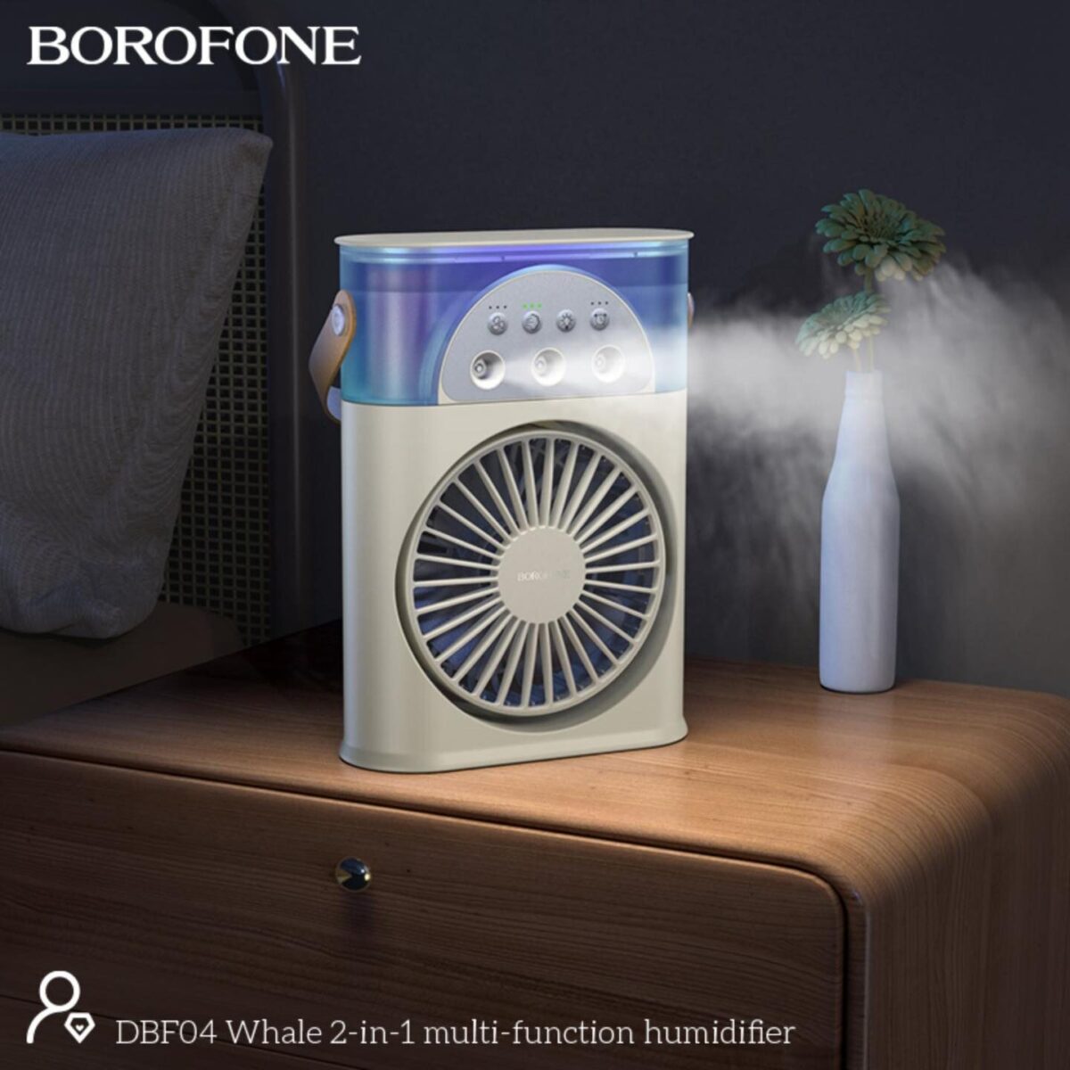 Borofone DBF04 2in1 Multi-Function Fan With Humidifier - Image 4