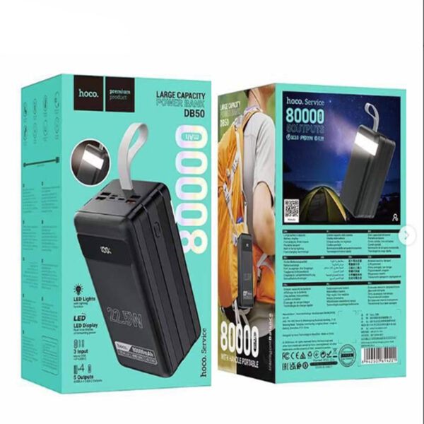 Hoco Large Capacity (DB50)Power Bank 80000mAh 22.5w