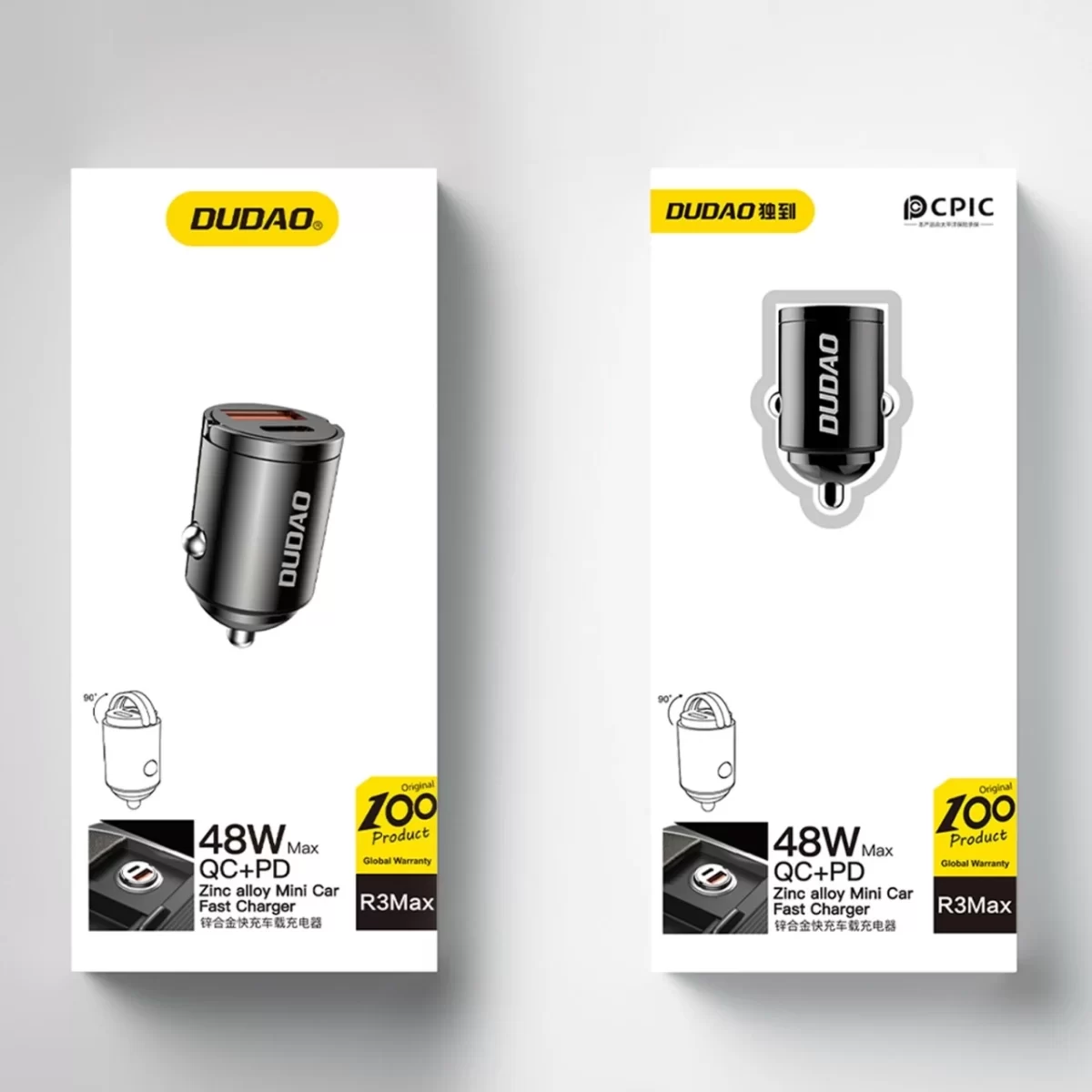 Dudao R3MAX 48W QC PD mini car charger - Image 2