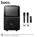 Hoco DS70 Display Trolly Wireless Speaker with 2 Microphones 60W - Image 2