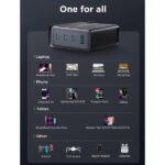 Hoco DC120 140W Gan Ultra-Fast Charger Kit With 240W Type C to C Cable - Image 2