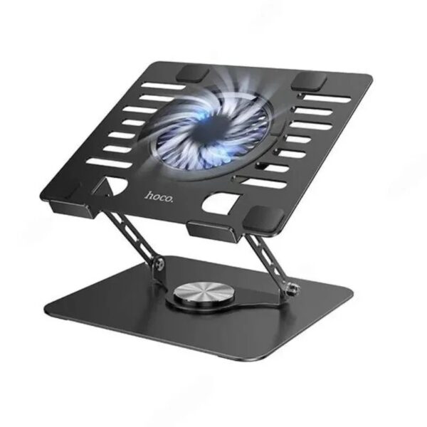 Hoco DH27 Metal Laptop Cooling Stand with LED Ambient Light 360° Rotation