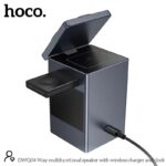 Hoco DWQ04 All in one Wireless Charging Station With Alarm Clock And BT Speaker - Image 4