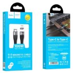 Hoco U99 Megnetic Charging Type C to Type C Data Cable 100w  1 meter - Image 2