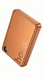 HOCO Q34 10000mAh Magnetic Wireless Power Bank-Orange Color - Image 2