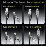 DUDAO L20PRO 4 IN 1 SPRINGS CHARGE CABLE 65W - Image 4